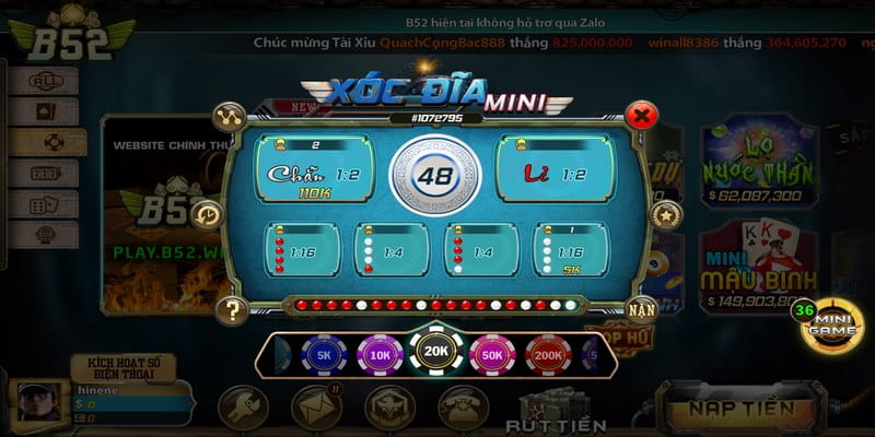 Top nhà cái xóc đĩa online B52 hiện nay